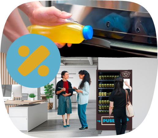 Nahaufnahme Automat und Automat in Firma